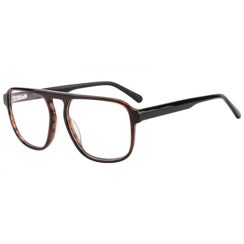 Lentes Ópticos Javier Armazón Acetato Navegante Marrón A rayas By Rebel