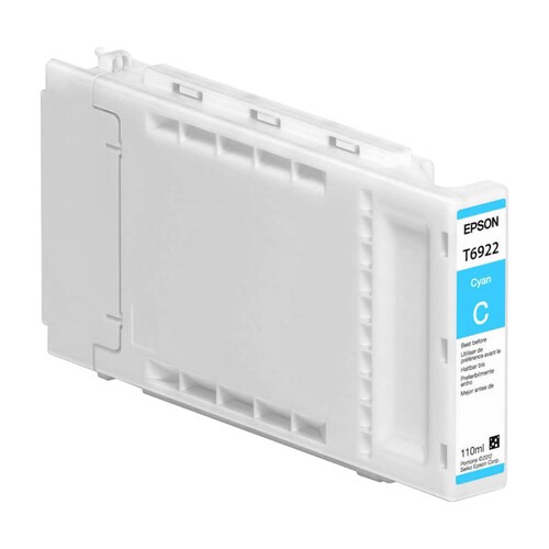 Cartucho de tinta Cian Epson Ultra Chrome XD T6922 de 100 ml para impresora SureColor