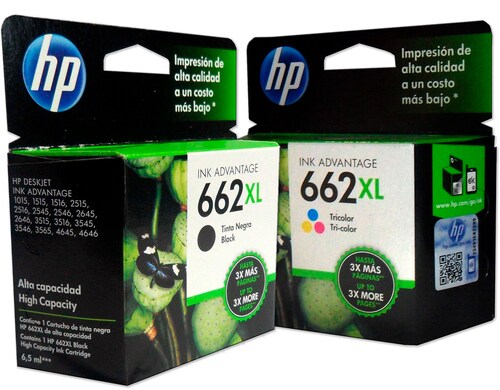 Combo 2 Cartucho Tinta Hp 662xl 1negro Cz105al 1colo Cz106al