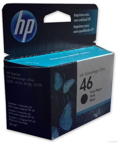 Combo 2 Cartucho Tinta Hp 46 1 Negro Cz637al 1 Color Cz638al