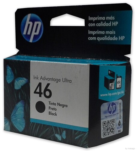 Combo 2 Cartucho Tinta Hp 46 1 Negro Cz637al 1 Color Cz638al