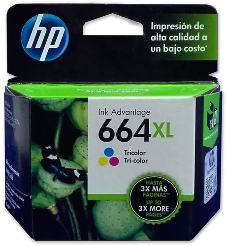 Combo 2 Cartucho Tinta Hp 664xl 1color F6v30al 1negro F6v31al