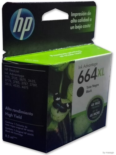 Combo 2 Cartucho Tinta Hp 664xl 1color F6v30al 1negro F6v31al