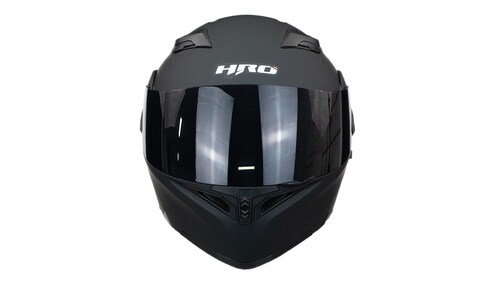 Casco Para Moto Abatible Hro 3400dv Negro Mate Con Luz Stop.