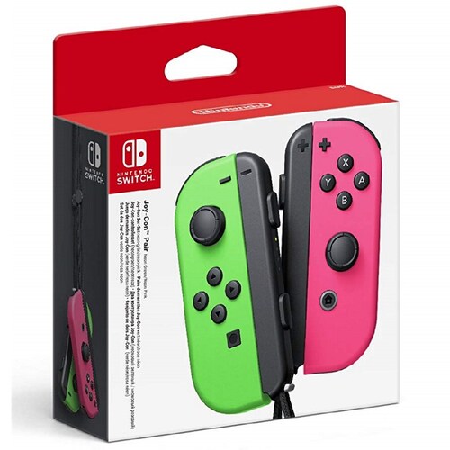 Nintendo Switch Joycon Neon (L) (R) Verde y Rosa 