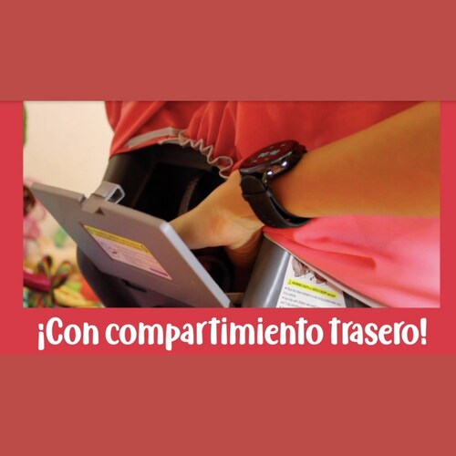  Autoasiento Portabebe De Lujo Rosa Niño Niña Promeyco Mecedora Silla Asiento