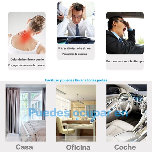 Masajeador Cuello Espalda Hombro Relajante Golpeteo Cervical.
