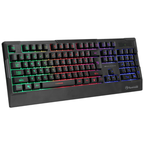 Teclado Gamer MARVO K616A membrana USB Efecto Arcoiris