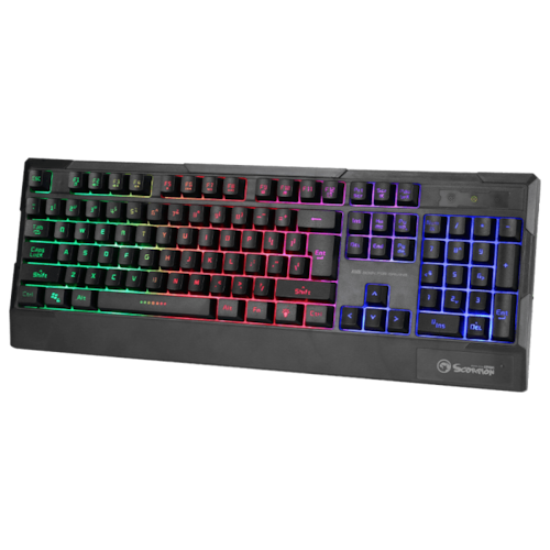Teclado Gamer MARVO K616A membrana USB Efecto Arcoiris