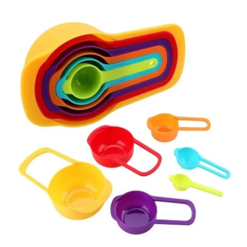 Cucharas y tazas medidoras PREMIUM para cocina, hornear, cocinar, juego de  herra