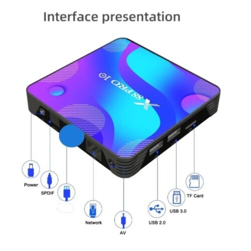 X88 PRO Android  11 TV Box   4 GB Ram  64 GB Rom + Control Air de Voz 