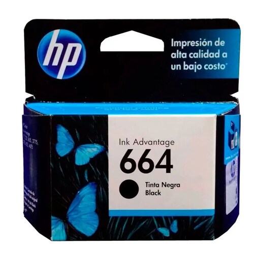 Cartucho Tinta Hp 664 Negro F6v29al Original 1115 2135 2675.