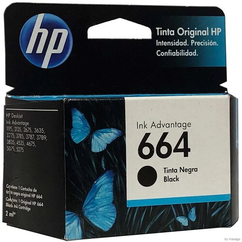 Cartucho Tinta Hp 664 Negro F6v29al Original 1115 2135 2675.