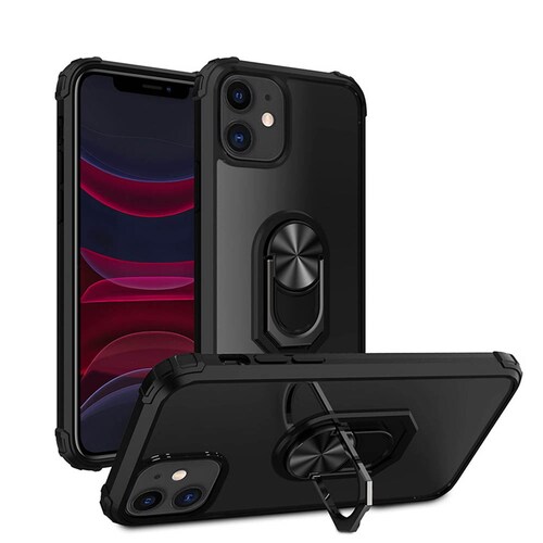 Funda Iphone 11 Y 11 PRO Anti Impacto Negro Acrilico Duro Carcasa.