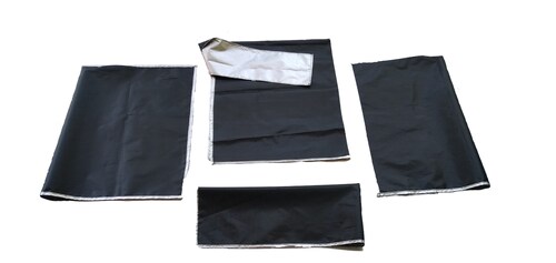 Fundas Para PC, color negro (Kit incluye, para: monitor, CPU, teclado e impresora).