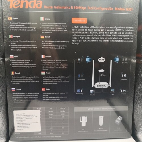 Router Tenda N301 Access point, Repetidor, WDS Bridge, WISP 