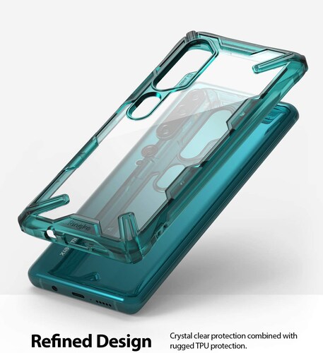 Funda Xiaomi Mi Note 10 / Mi Note 10 Pro Ringke Fusion X Verde