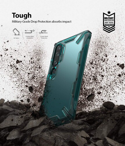 Funda Xiaomi Mi Note 10 / Mi Note 10 Pro Ringke Fusion X Verde