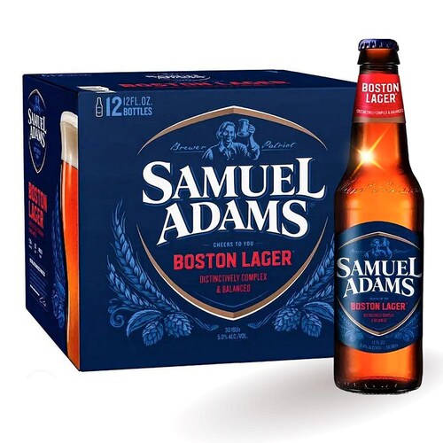 Caja Cerveza Samuel Adams Boston Lager 355ml