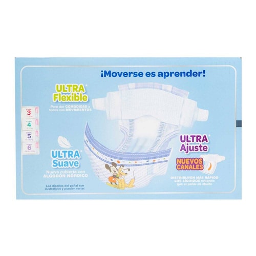 Pañales Etapa 3 Huggies UltraConfort Niño 90 pzas