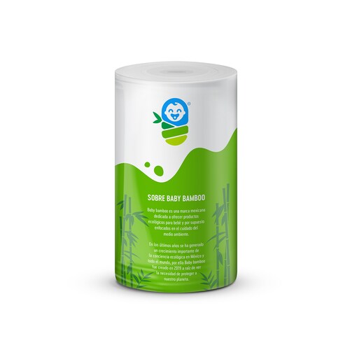 Rollo de Papel bambú 100 Hojas desechables 100% biodegradables