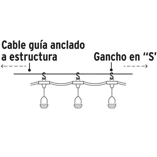 Serie de 12 luces de LED para exterior-Lámparas LED incluidas ,ideal para Jardín SL-7L VOLTECK  