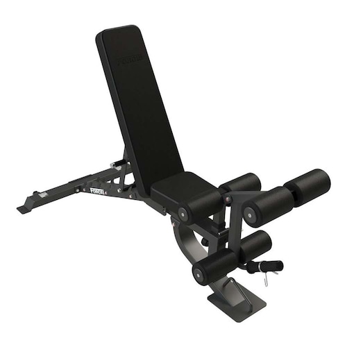 FORCE USA Banco FID con accesorios para curl de brazos y piernas.