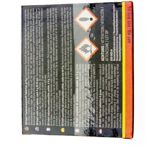 Esb01020 Esbit Tabletas Combustible Solido P Estufa Portatil.