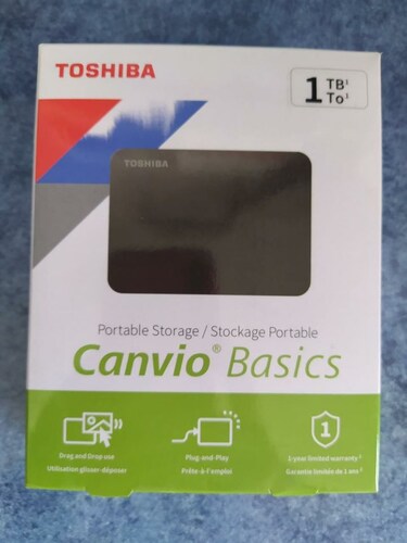 Disco Duro Externo Toshiba Canvio HDTB410XK3AA 1tb USB 3.0 Negro Portátil