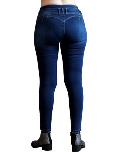 Jeans rasgados rotos pantalón mezclilla colombianos destrucción skinny stretch Bella TI