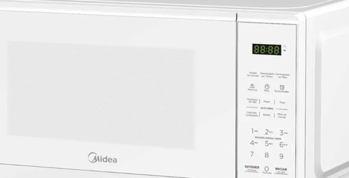 Horno de Microondas Midea MMDF07S2WW 0.7 Pies Cúbicos ORT10D**