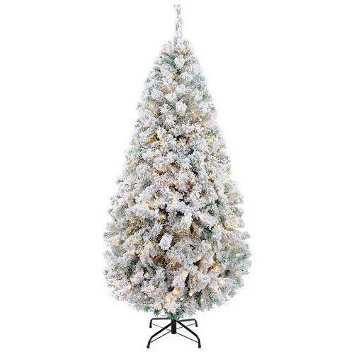 Arbol de Navidad Artificial Nevado con luces LED integradas Alto 1.90 m Toronto Kyuden Home