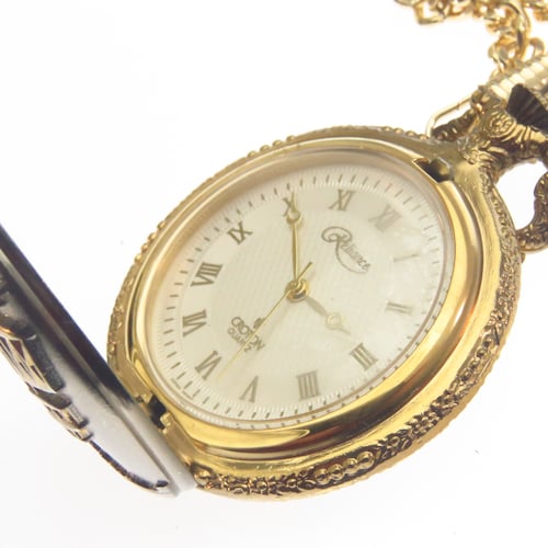 I1701 Croton Reliance Reloj De Bolsillo Tapa Avion Antiguo