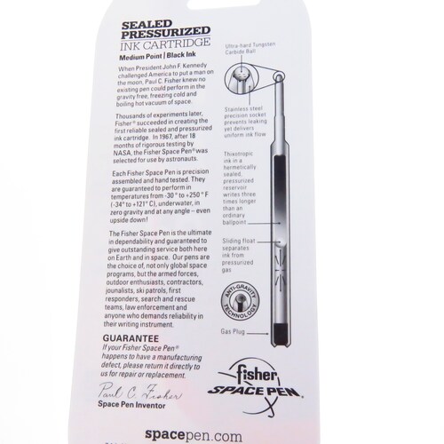 Fps294 Fisher Space Pen Pluma Shuttle Cap O Matic Antigraved