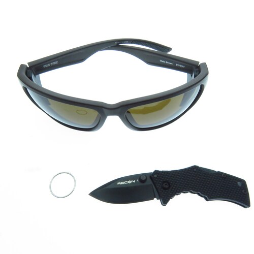 Csewds33M Cold Steel Battle Shades Lentes De Sol Con Navaja