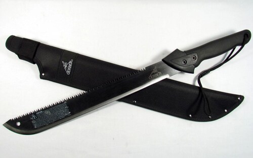 G0758 Gerber Gator Machete Sierra En Espina Y Funda.