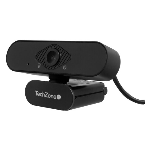 Webcam HD 1080p TechZone Tecnología de Autoenfoque y Micrófono integrado