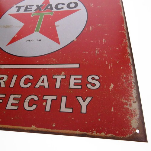 Tsn1444 Letrero Lamina Decorativ Texaco Motor Oil Aceite