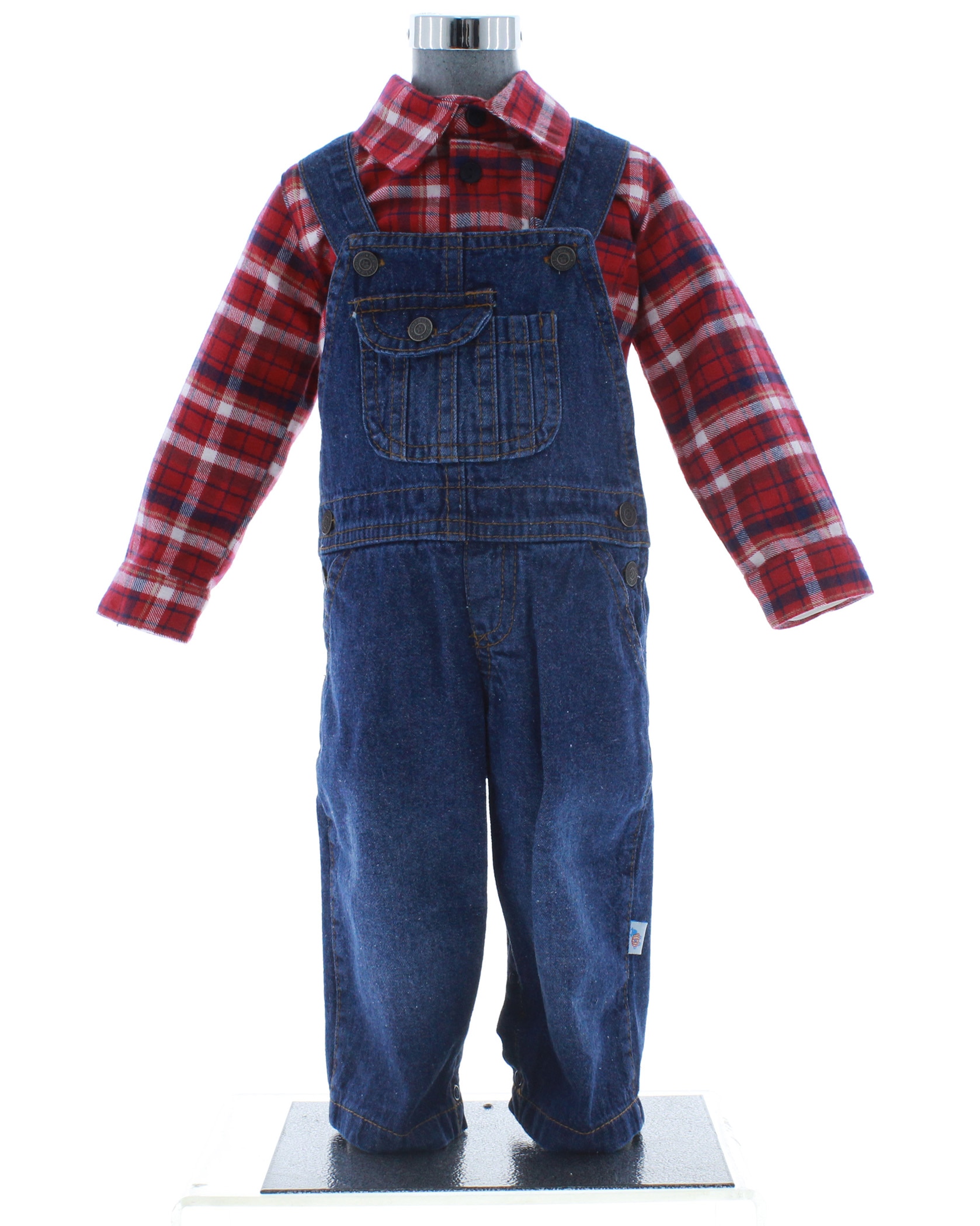 Ensemble Bébé Garçon : Salopette + T-shirt - Taille 12 Mois, Neuf Avec étiquettes