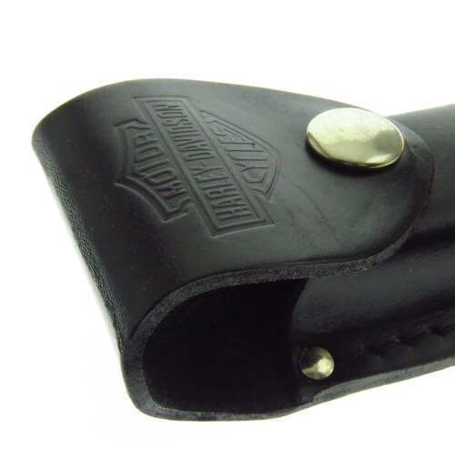 Ca52099 Case Funda Harley Davidson Piel Para Navaja Mediana