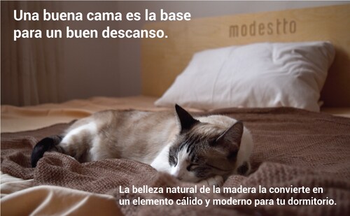 Base de Cama Individual modestto Armable Sin Herramientas