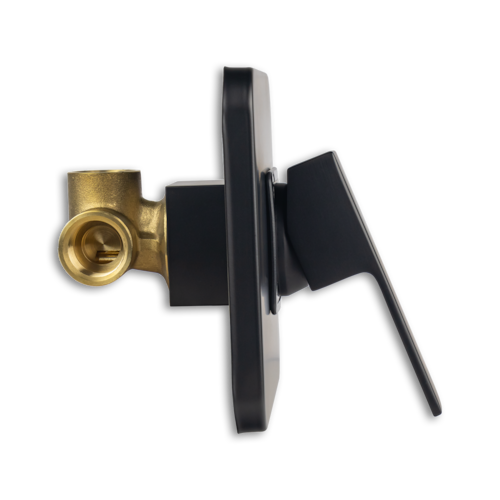Mezcladora Monomando para Regadera acabado Negro Mate (llave de agua para regadera)