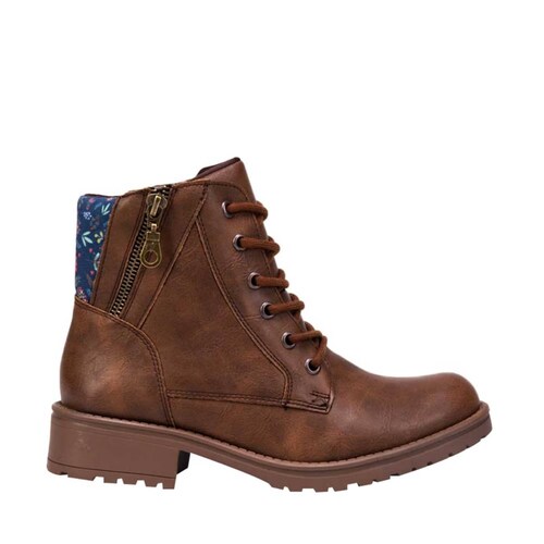 Bota Hiker marca Kebo, color camel, con ajuste de agujetas y