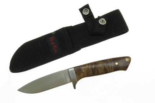 Rr176 Rough Rider Hunter Cuchillo Cacha De Raiz Con Funda.