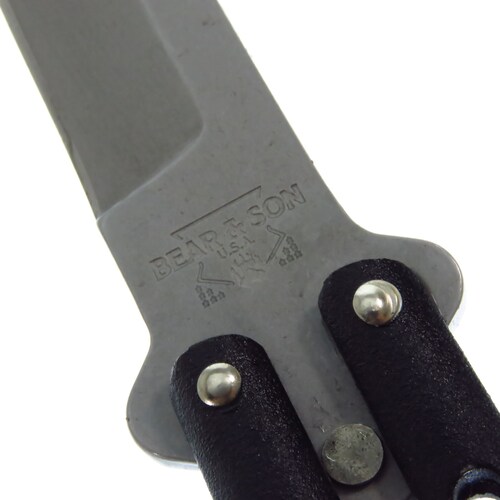 Bc114Ab Bear & Son S Butterfly 5 Silver Slot Tanto Navaja