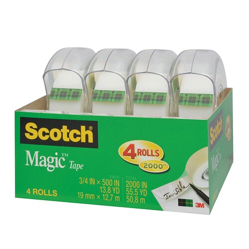 Cinta Mágica 3m Scotch Despachador Individual 50.8m 4 Rollos
