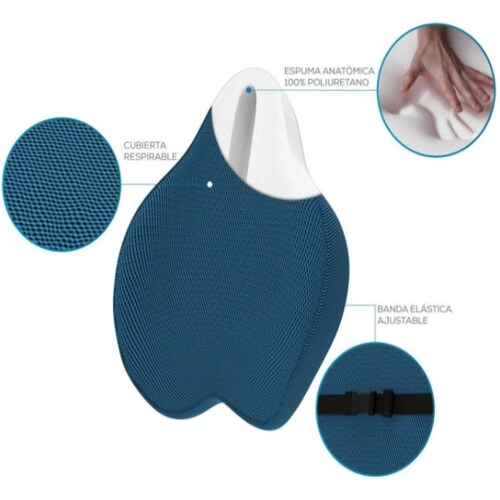 cojin ortopedico respaldo ergonomico memory foam