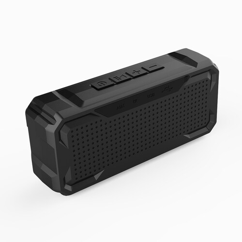 Bocina Altavoz Bluetooth  Portatil WaterProof Aux TF Negro By Movy
