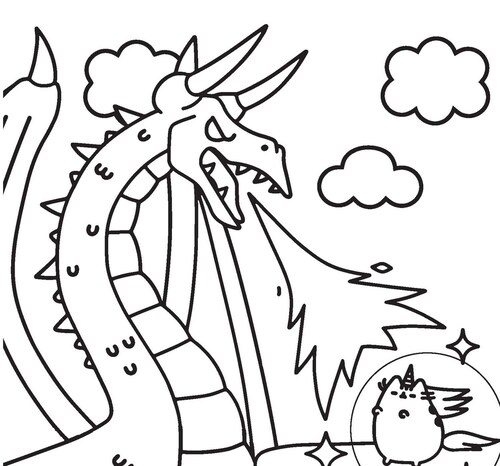 Libro Para Colorear De Gato Mini Pusheen Coloring Book