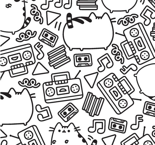 Libro Para Colorear De Gato Mini Pusheen Coloring Book